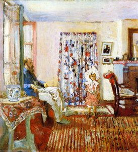 The Painter K.-x. Roussel And His Daughter Annette — Jean-édouard Vuillard, Post-impressionism