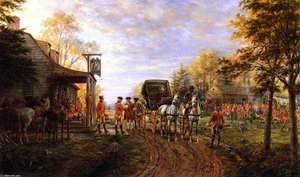 Passing The Outposts On The Old Kingsbridge Road — Edward Lamson Henry