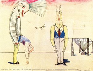 The Arrival Of Travellers (illustration For "the Misfortunes Of The Immortals") — Max Ernst