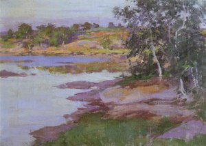 Inlet At East Boothbay Harbor — Willard Leroy Metcalf