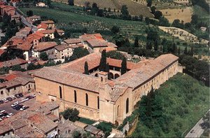 View Of The Church Of Sant'agostino — Benozzo Gozzoli