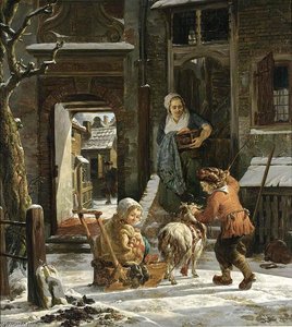 A Winter Scene — Abraham Van Strij