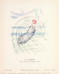‘gazette Du Bon Ton’ La Vague Costume De Bain, De Madeleine Vionnet — Ernesto Michahelles