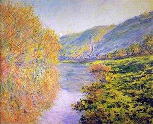 Banks Of The Seine At Jeufosse, Autumn — Claude Monet