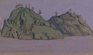 Study Of Two Islands In Lake Ladoga — Nicholas Roerich