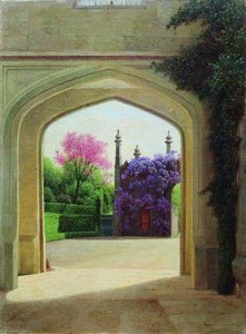 Flowering Trees In Vorontsovsky Palace, Alupka — Gavriil Kondratenko, Realism