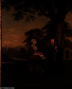 Gentleman Violin Wife Possibl Hi — Arthur William Devis