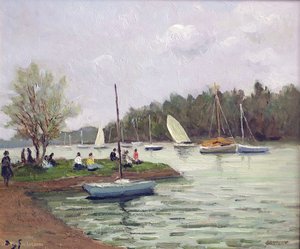 The Array River, Brittany, (1950) — Marcel Dyf
