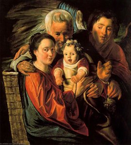 The Holy Family With An Angel — Jacob Jordaens