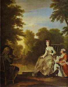 The Fishing Party — William Hogarth, Classicism Rococo