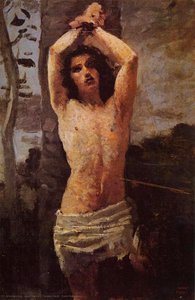 Saint Sebastian — Jean-baptiste-camille Corot, Romantic Landscape