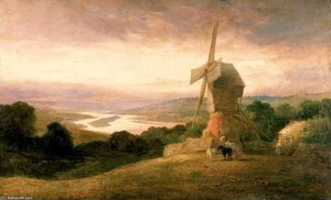 The Tyne From Windmill Hills, Gateshead — Thomas Miles Richardson Senior