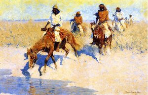 Pool In The Desert — Frederic Remington