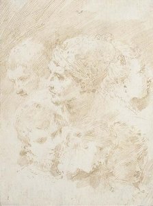 Six Studies Of Heads — Donato Creti