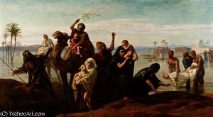 The Sudden Rising Of The Nile — Frederick Goodall