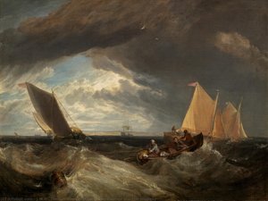 The Junction Of The Thames And The Medway — Joseph Mallord William Turner, Romanticism