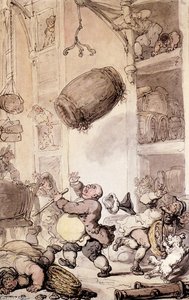 A Fall In Beer — Thomas Rowlandson