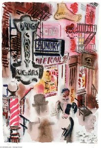 Bagdad-on-the-subway, New York, The Print Club — Џорџ Грос