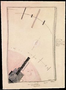 Study Suprematis 52 System A4 — Kazimir Malevich