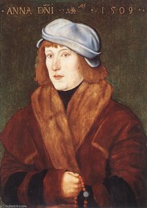 Portrait Of A Young Man With A Rosary — Hans Baldung