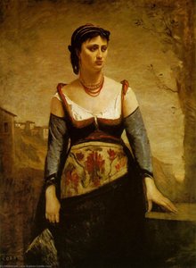 Agostina — Jean-baptiste-camille Corot, Contemporary Realism