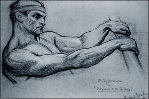 Study For Rower In Ulysses — Herbert James Draper, Neoclassicism