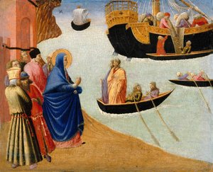 Departure Of St Augustin — Pietro Di Giovanni D'ambrogio