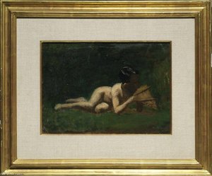 Study For Boy Reclining In Arcadia — Thomas Eakins