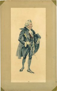 Tosca - Costume sketch for Scarpia