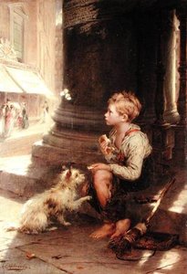 A Share Of The Crust — Augustus Edward Mulready