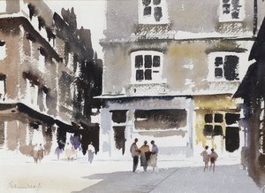 A Street Corner, Dieppe — Edward Seago