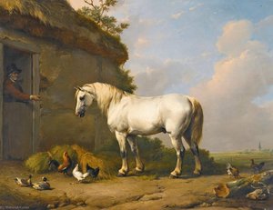 At The Stable Door — Eugène Joseph Verboeckhoven