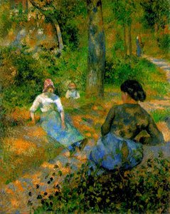 Peasants Resting. — Camille Pissarro, Impressionism
