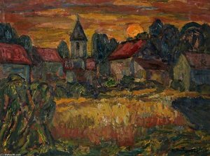 Sunset, Pontarme — William Mactaggart