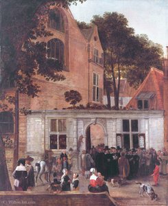 A Graduation Ceremony At Leiden University About (1650) — Hendrick Van Der Burch