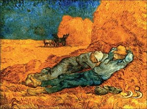 Noon, Rest From Work (after Millet) [188 — Vincent Willem Van Gogh, Post-impressionism