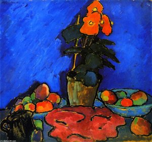 Still Life With Begonia — Alexej Von Jawlensky