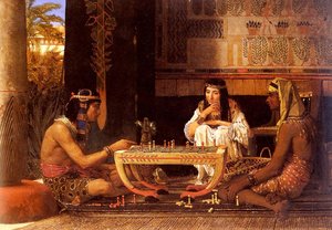 Egyptian Chess Players — Lourens Alma Tadema