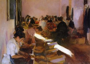 Encajonando Pasas, Javea — Joaquín Sorolla Y Bastida