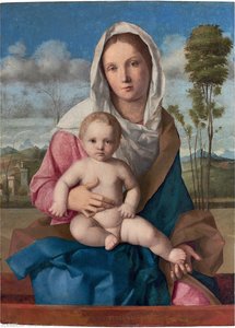 Madonna And Child In A Landscape — Giovanni Bellini, Renaissance