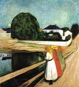 Girls On The Pier — Edvard Munch, Expressionism