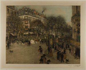 Paris Street Scene — Jean-françois Raffaelli