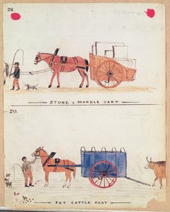 Stone And Marble Cart And Fat Cattle Cart — William Francis Freelove, Contemporary Realism