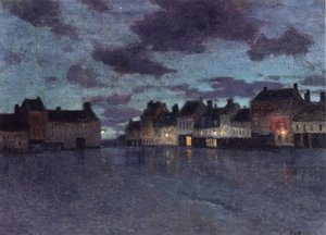 Marketplace In Dieppe, After A Rainstorm — Frits Thaulow