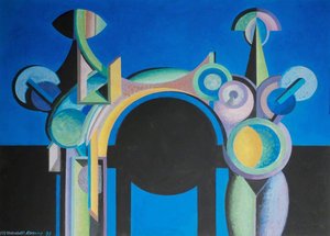 Two Figures around a Black Central Void