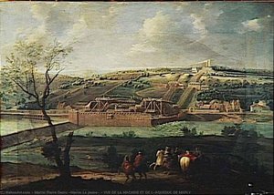 Vue De La Machine Et De L'aqueduc De Marly — Martin Pierre Denis (martin Le Jeune)