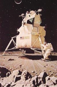 Man On The Moon — Norman Rockwell