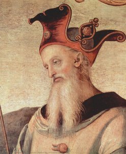 Famous Men Of Antiquity (detail) — Vannucci Pietro (le Perugin), Renaissance