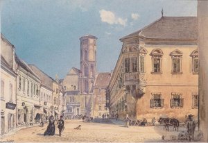The Parish Church In Ofen — Rudolf Von Alt