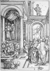 Life Of The Virgin: 5. The Presentation Of The Virgin In The Temple — Albrecht Dürer, Mannerism